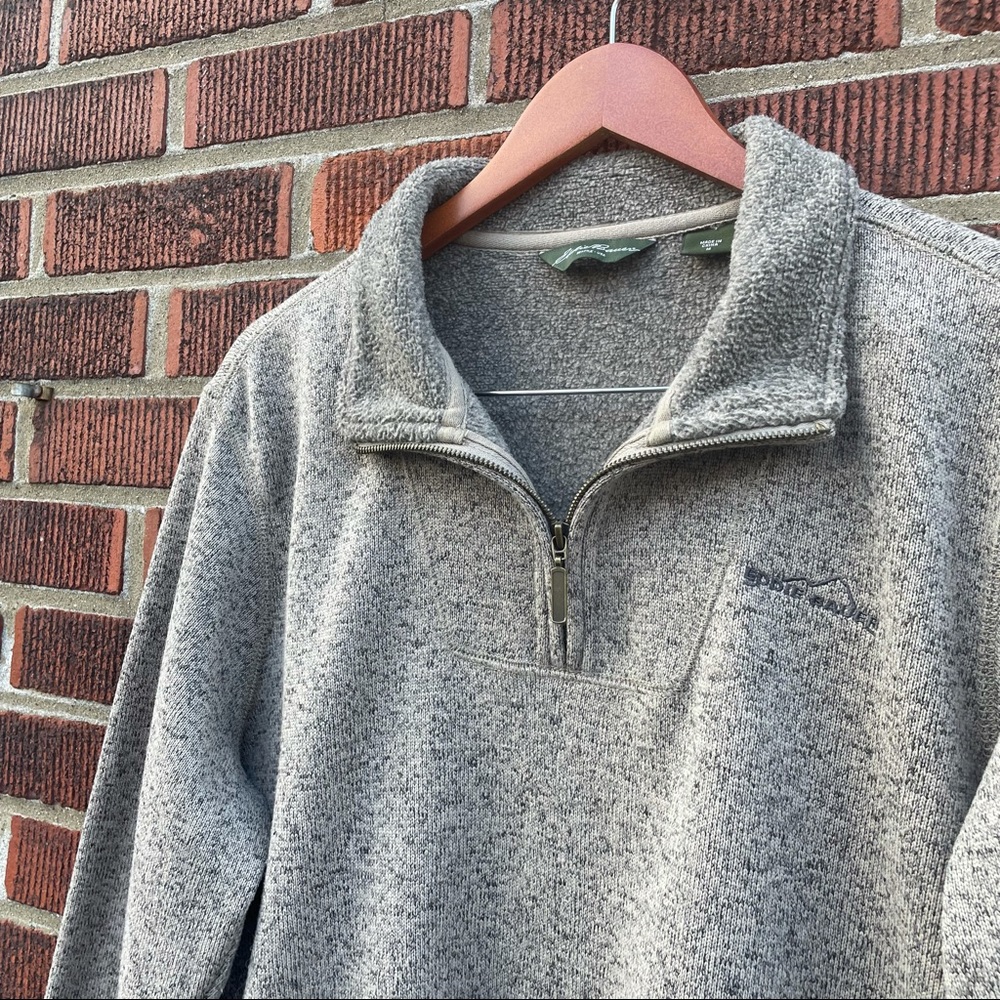 Eddie Bauer Half Zip Pullover Sweater Size Medium - Picture 4 of 8